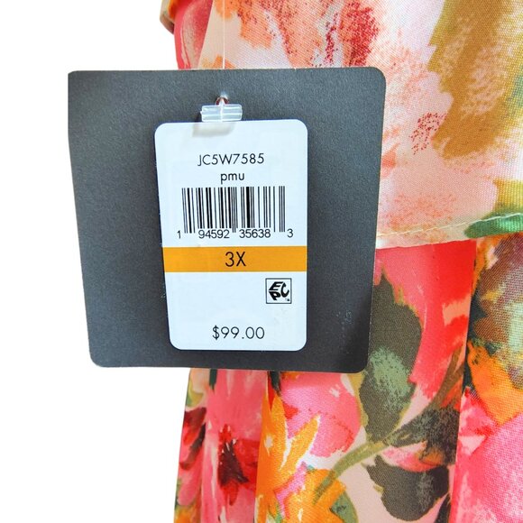 Jessica Howard Tiered Floral Dress 3X NWT - Picture 10 of 10